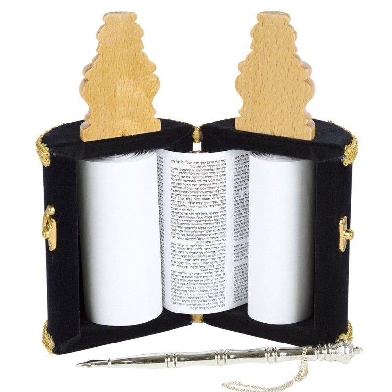 Deluxe Sephardic Torah Scroll Replica - Small