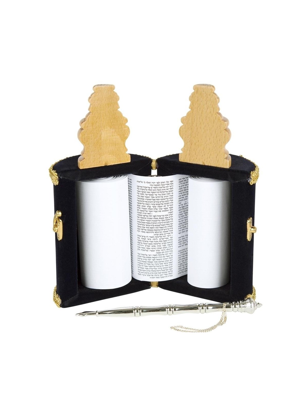 Deluxe Sephardic Torah Scroll Replica - Small