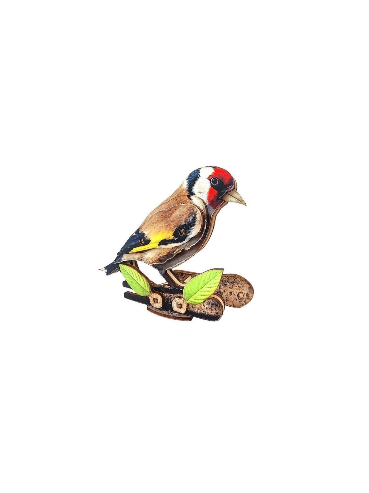 Interactive European Goldfinch Bird 3D Wooden Puzzle Kit