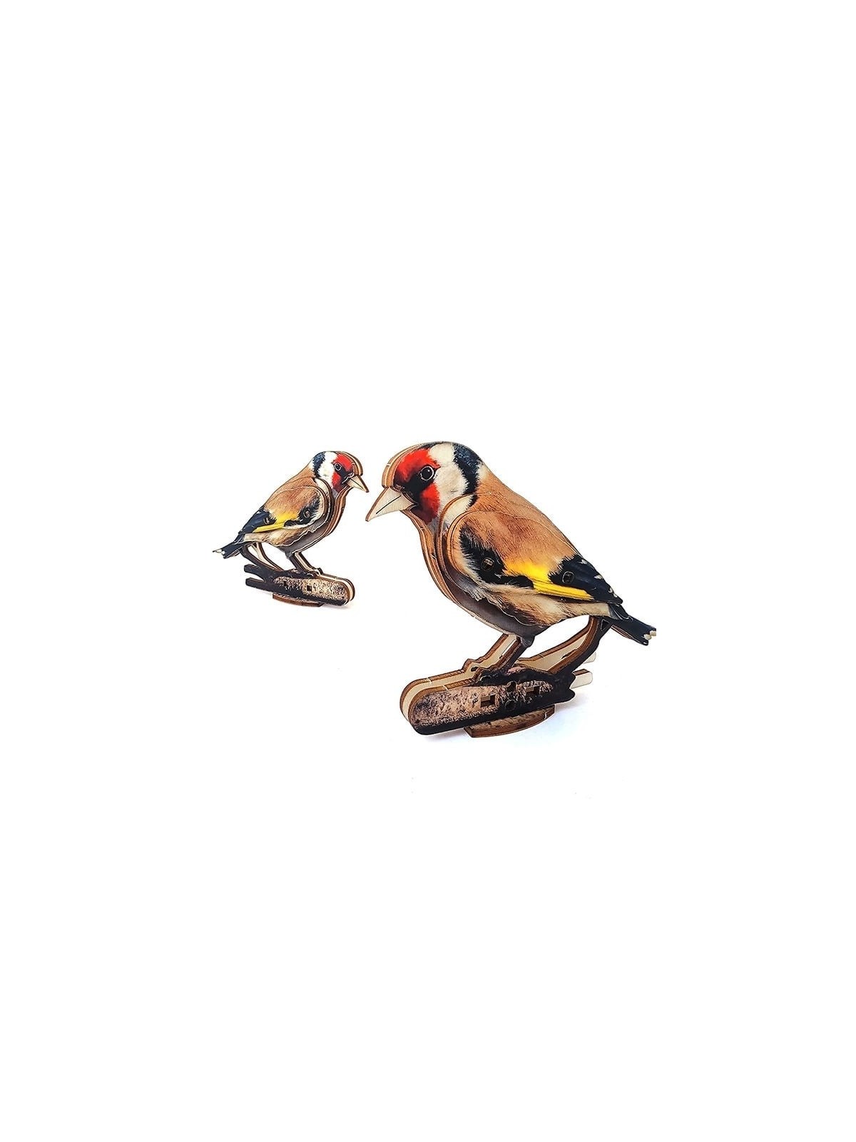Interactive European Goldfinch Bird 3D Wooden Puzzle Kit