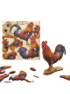 Interactive Rooster 3D Wooden Puzzle Kit