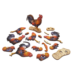Interactive Rooster 3D Wooden Puzzle Kit
