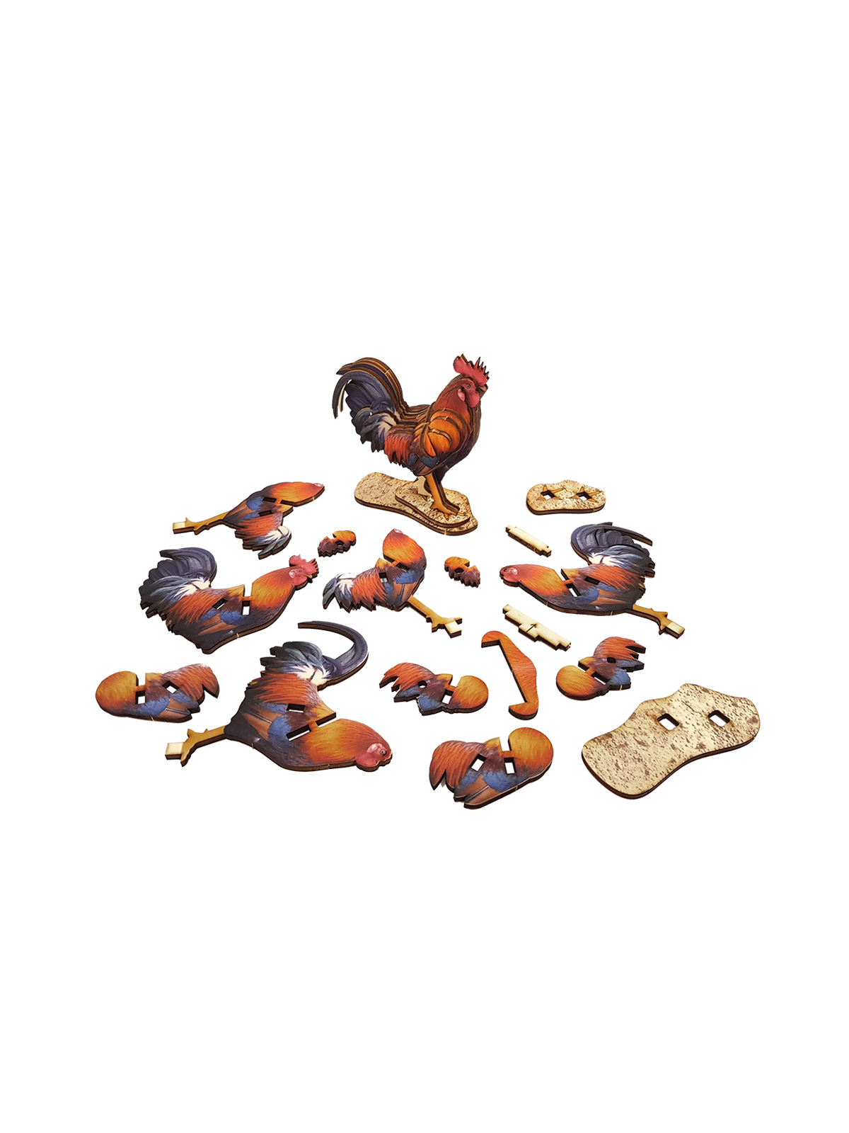 Interactive Rooster 3D Wooden Puzzle Kit