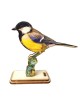 Interactive Great Tit Bird 3D Wooden Puzzle Kit