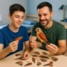 Interactive Lesser Kestrel Bird 3D Wooden Puzzle Kit
