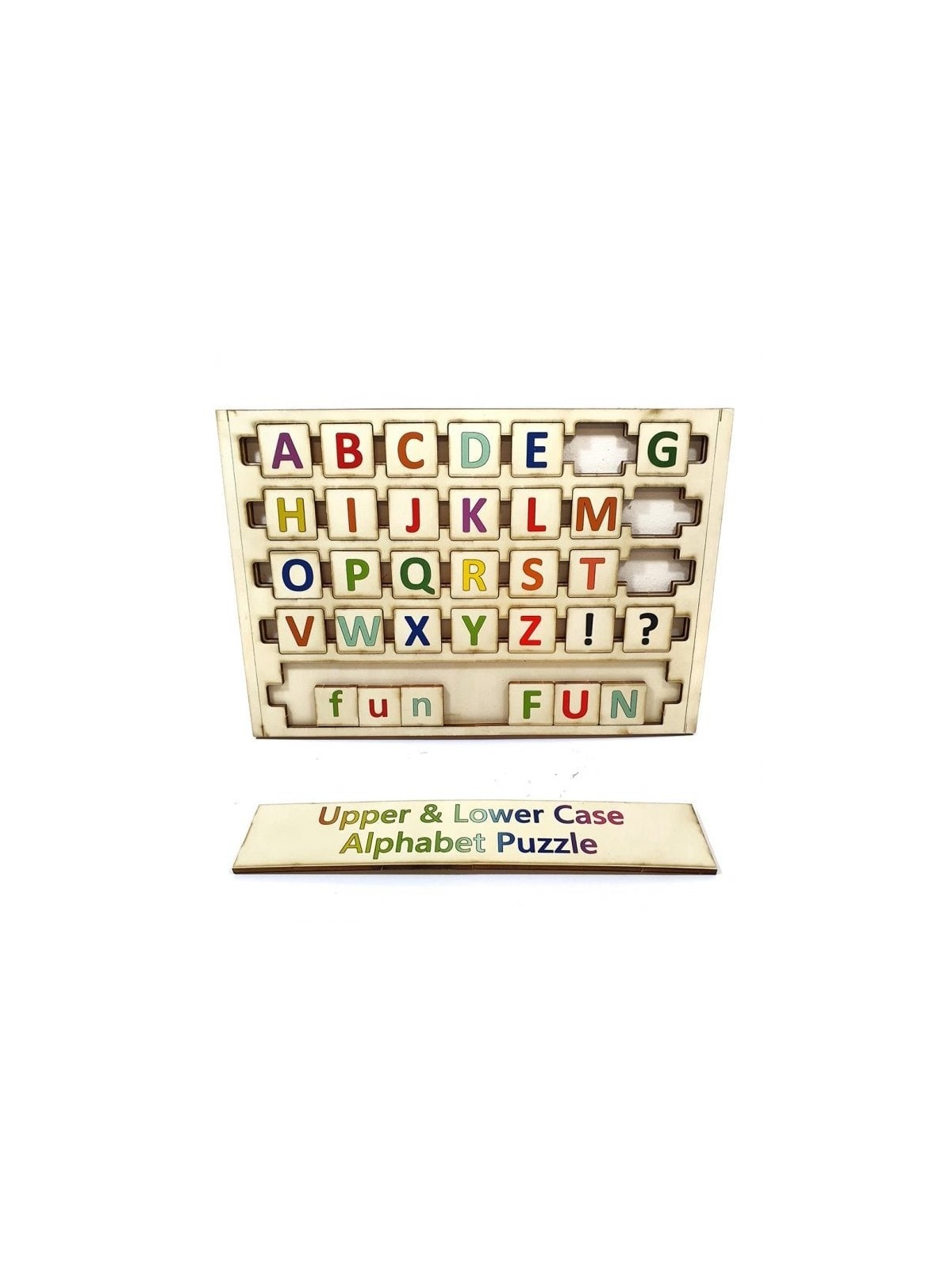 Upper & Lower Case Wooden Alphabet Puzzle for Kids