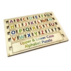 Upper & Lower Case Wooden Alphabet Puzzle for Kids