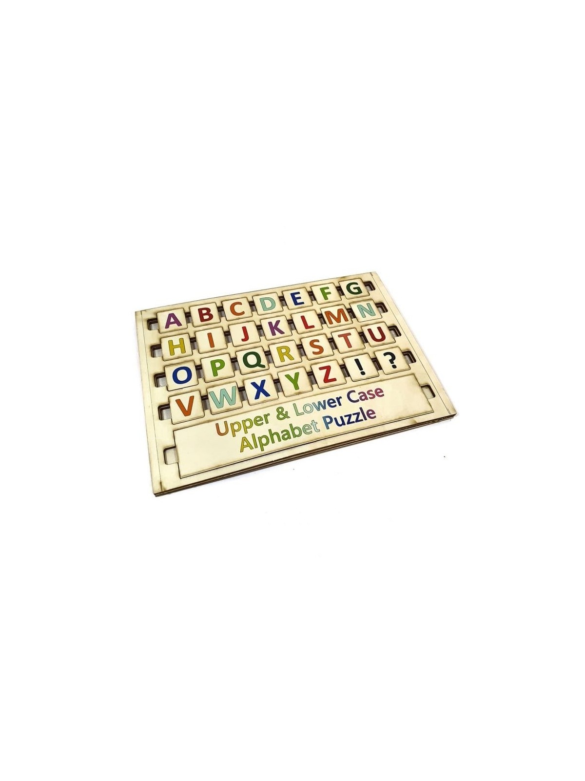 Upper & Lower Case Wooden Alphabet Puzzle for Kids