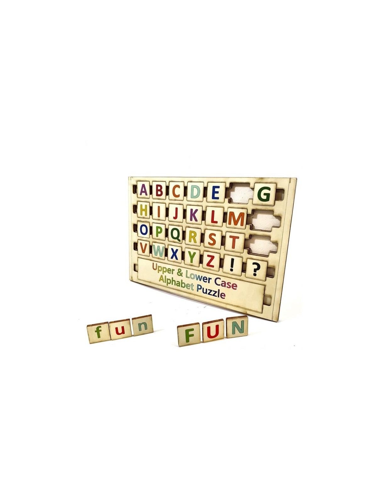 Upper & Lower Case Wooden Alphabet Puzzle for Kids