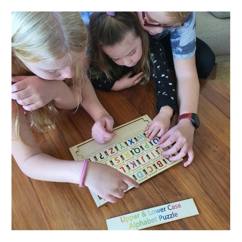 Upper & Lower Case Wooden Alphabet Puzzle for Kids