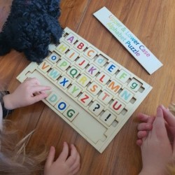 Upper & Lower Case Wooden Alphabet Puzzle for Kids