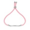 Personalized Cord Bar Hebrew Name Bracelet - Red, Pink or Blue