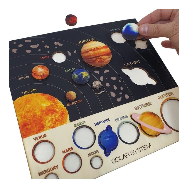 Solar System & Planets Educational Wooden Puzzle