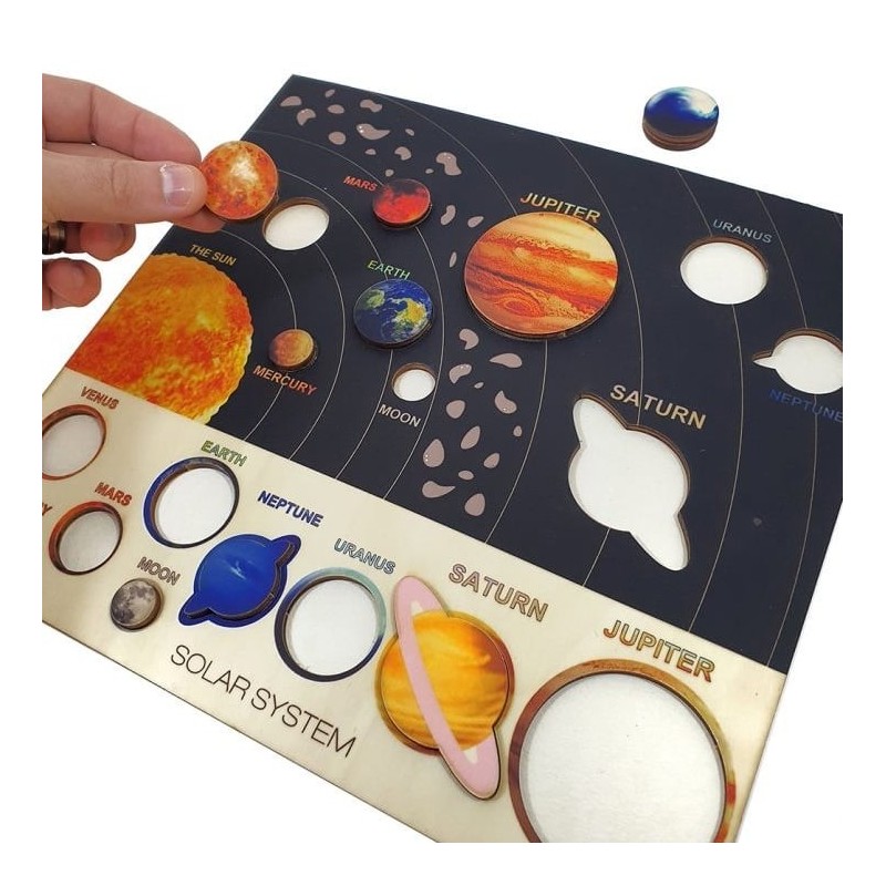 Solar System & Planets Educational Wooden Puzzle