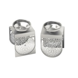 Dorit Judaica Delicate Filigree Lace Design Cand... | Shabbat by Dorit