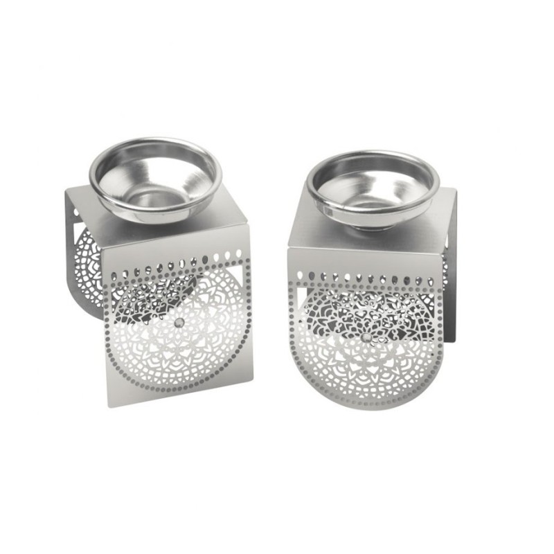 Dorit Judaica Delicate Filigree Lace Design Cand... | Shabbat by Dorit