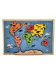 Educational Continents & Oceans Wooden Puzzle