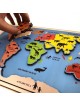 Educational Continents & Oceans Wooden Puzzle