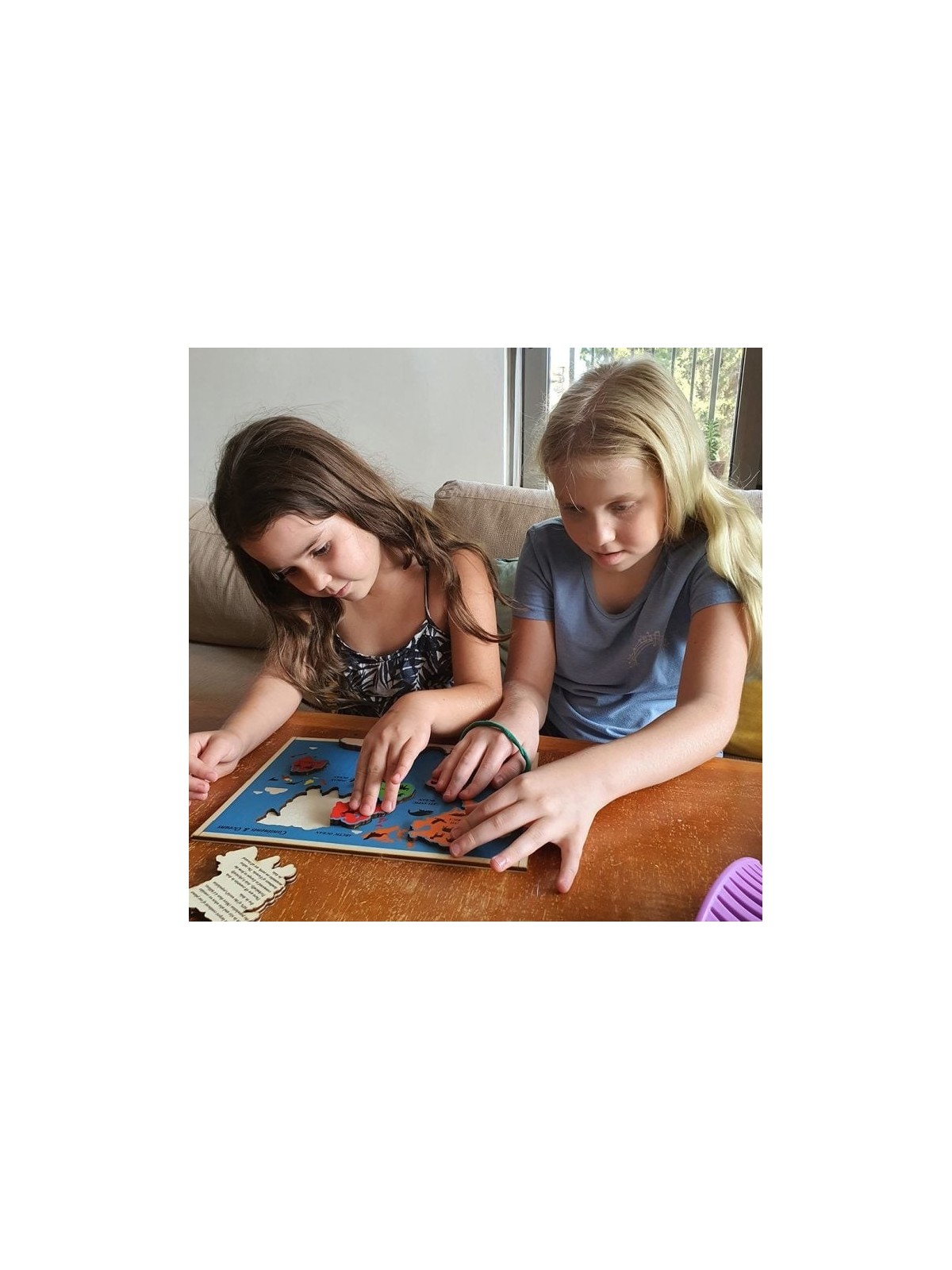 Educational Continents & Oceans Wooden Puzzle