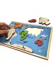 Educational Continents & Oceans Wooden Puzzle