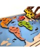 Educational Continents & Oceans Wooden Puzzle