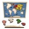 Educational Continents & Oceans Wooden Puzzle
