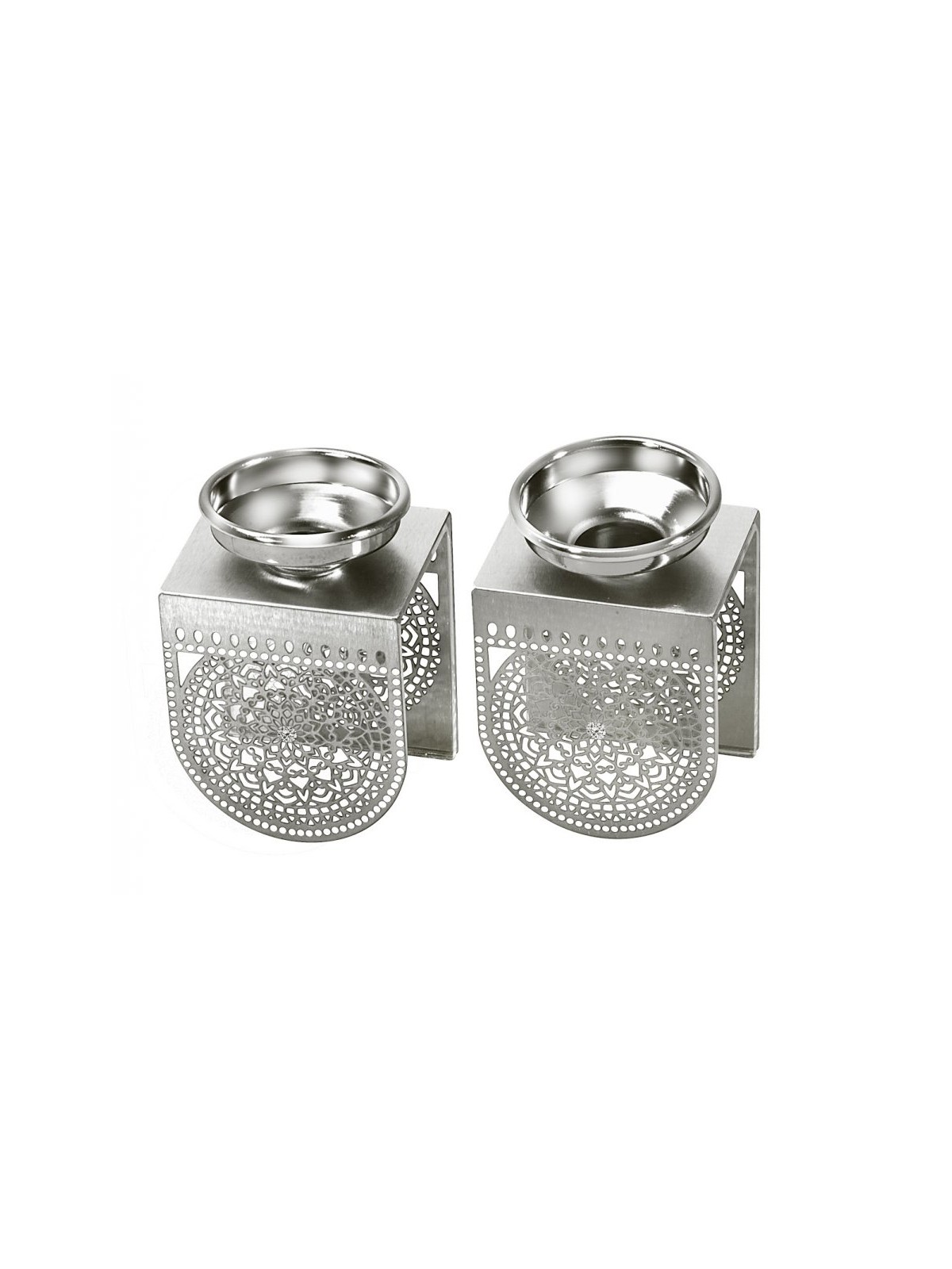 Dorit Judaica Delicate Filigree Lace Design Cand... | Shabbat by Dorit