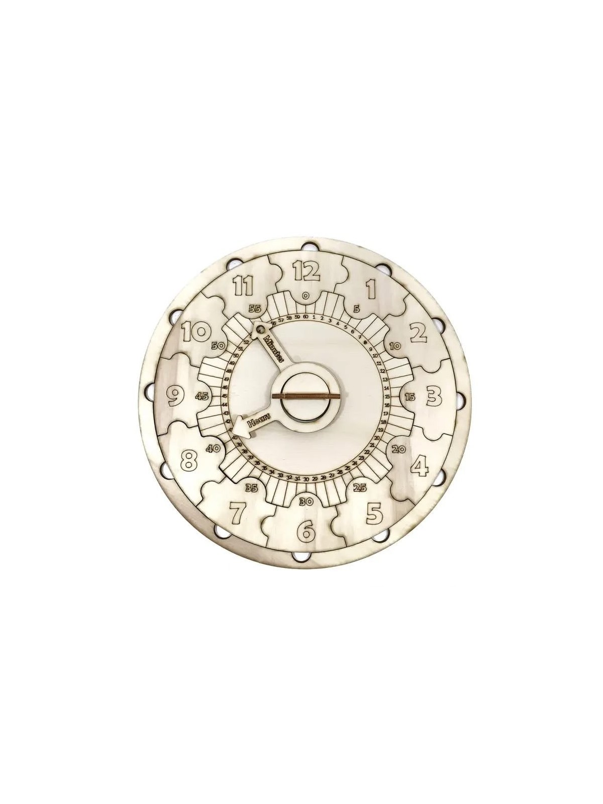 Educational Wooden DIY Clock Puzzle