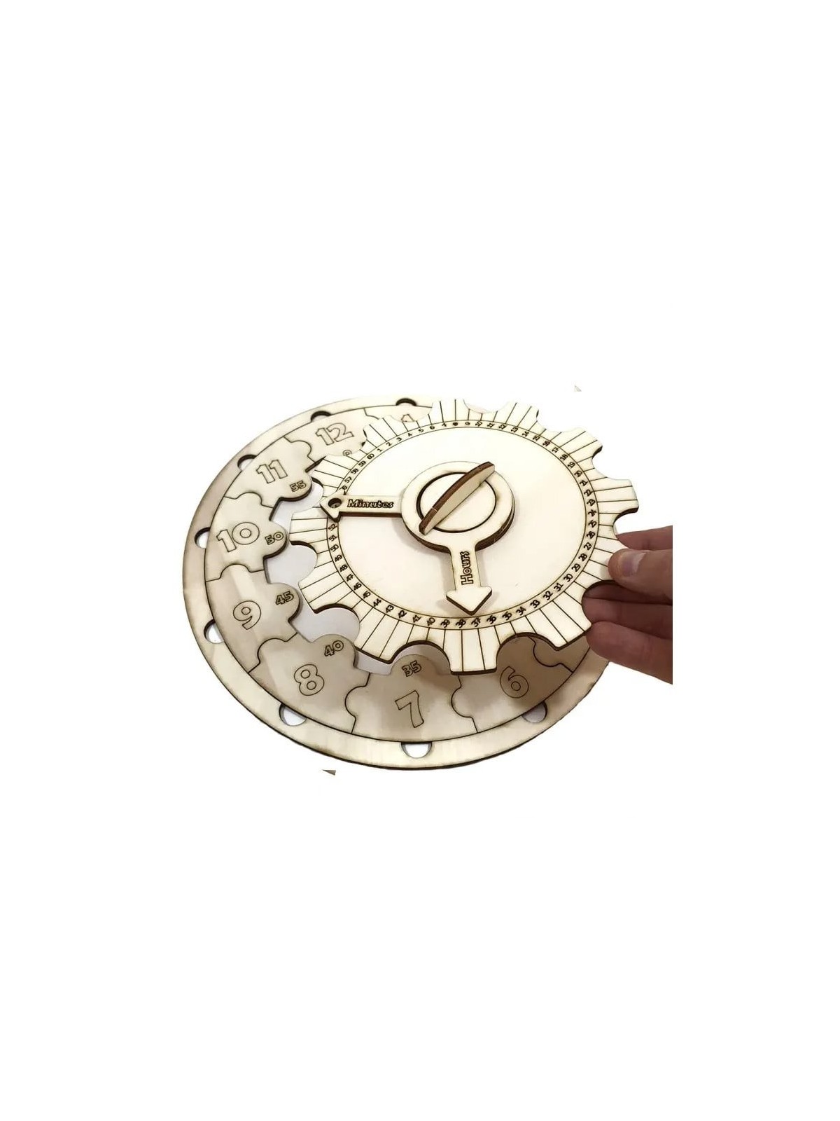 Educational Wooden DIY Clock Puzzle