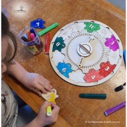 Educational Wooden DIY Clock Puzzle