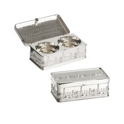 Silver Plated Small Travelling Shabbat Candlesticks ... | Candlesticks