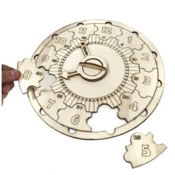 Educational Wooden DIY Clock Puzzle