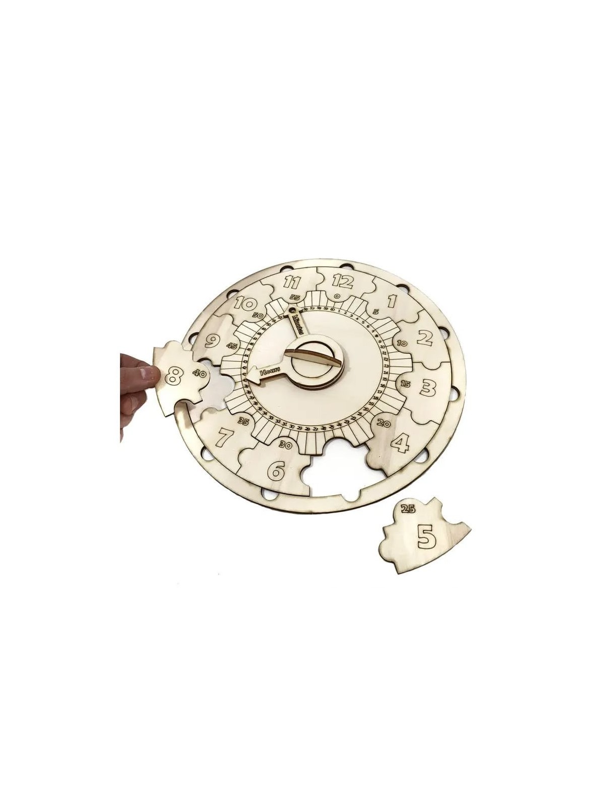 Educational Wooden DIY Clock Puzzle