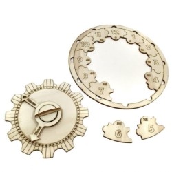 Educational Wooden DIY Clock Puzzle