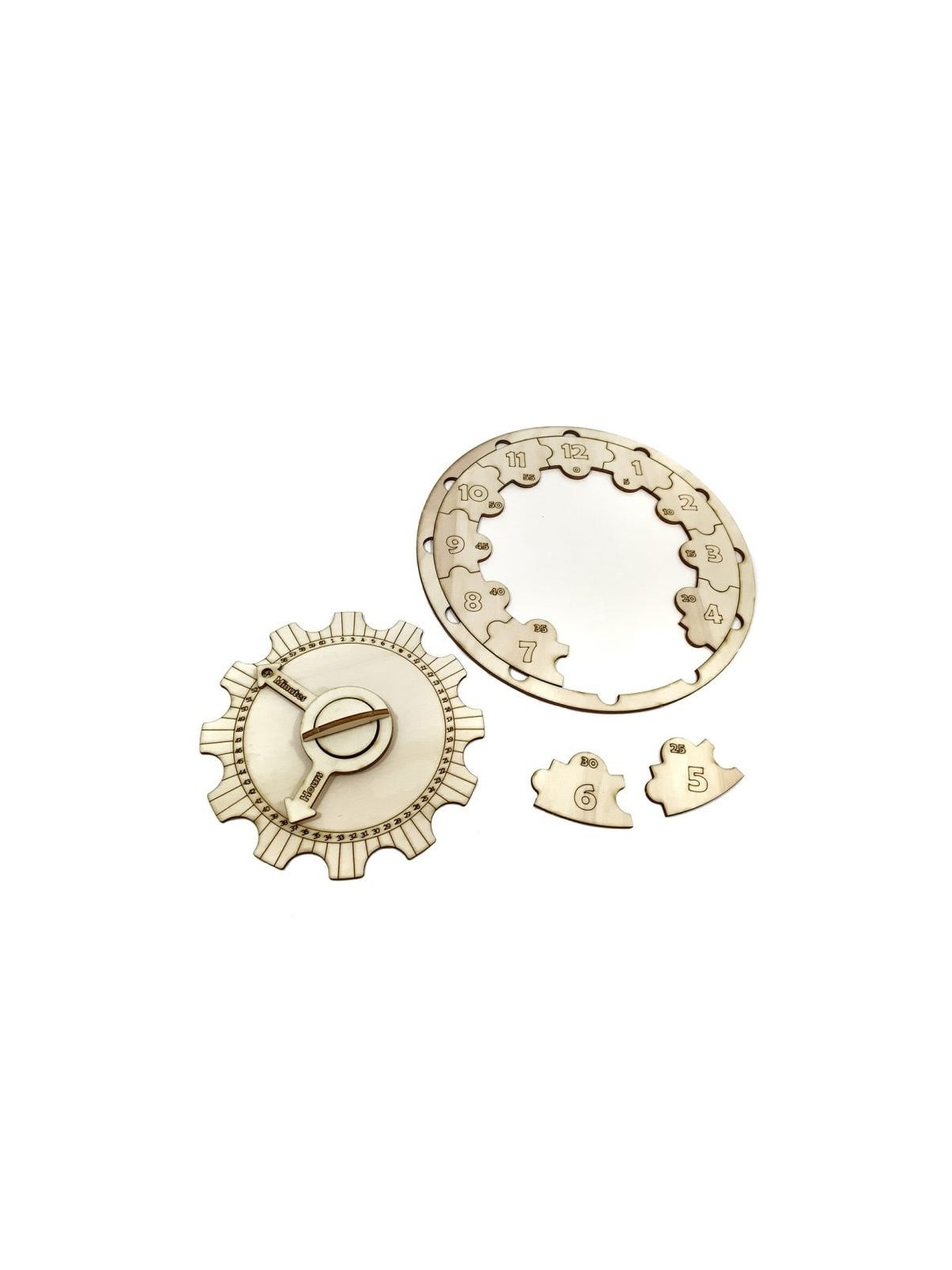 Educational Wooden DIY Clock Puzzle