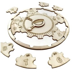 Educational Wooden DIY Clock Puzzle