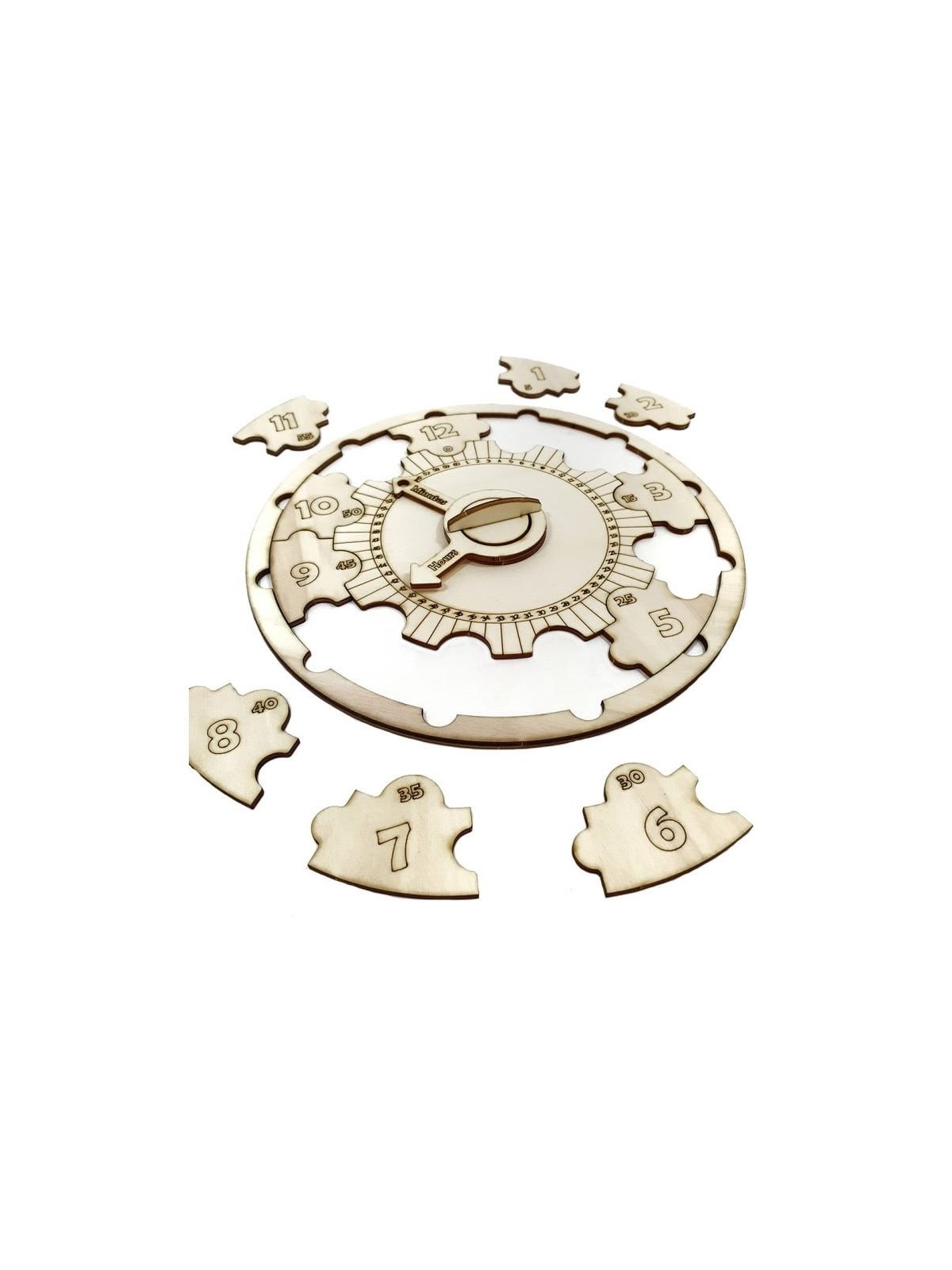 Educational Wooden DIY Clock Puzzle