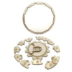 Educational Wooden DIY Clock Puzzle