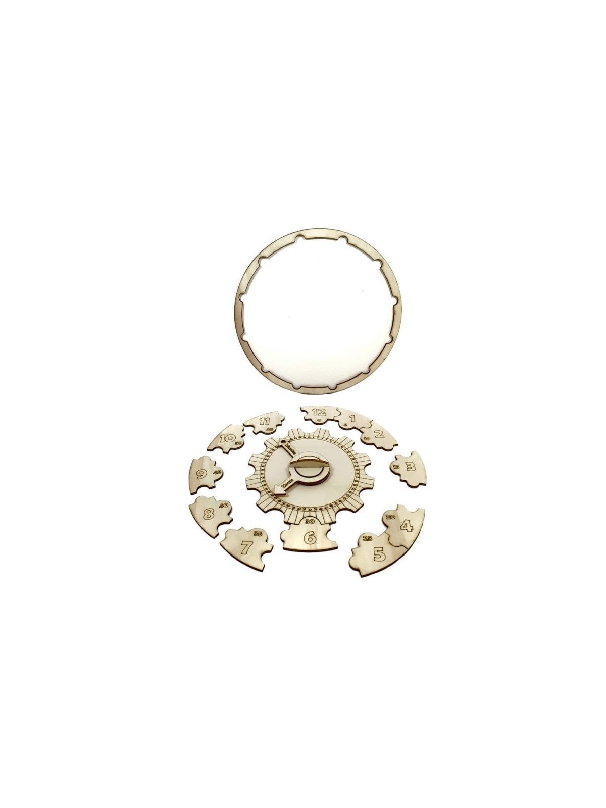 Educational Wooden DIY Clock Puzzle