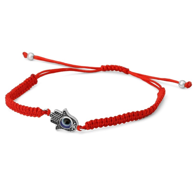 Red String Bracelet with Hamsa (Kabbalah)