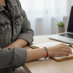 Red String Bracelet with Hamsa (Kabbalah)