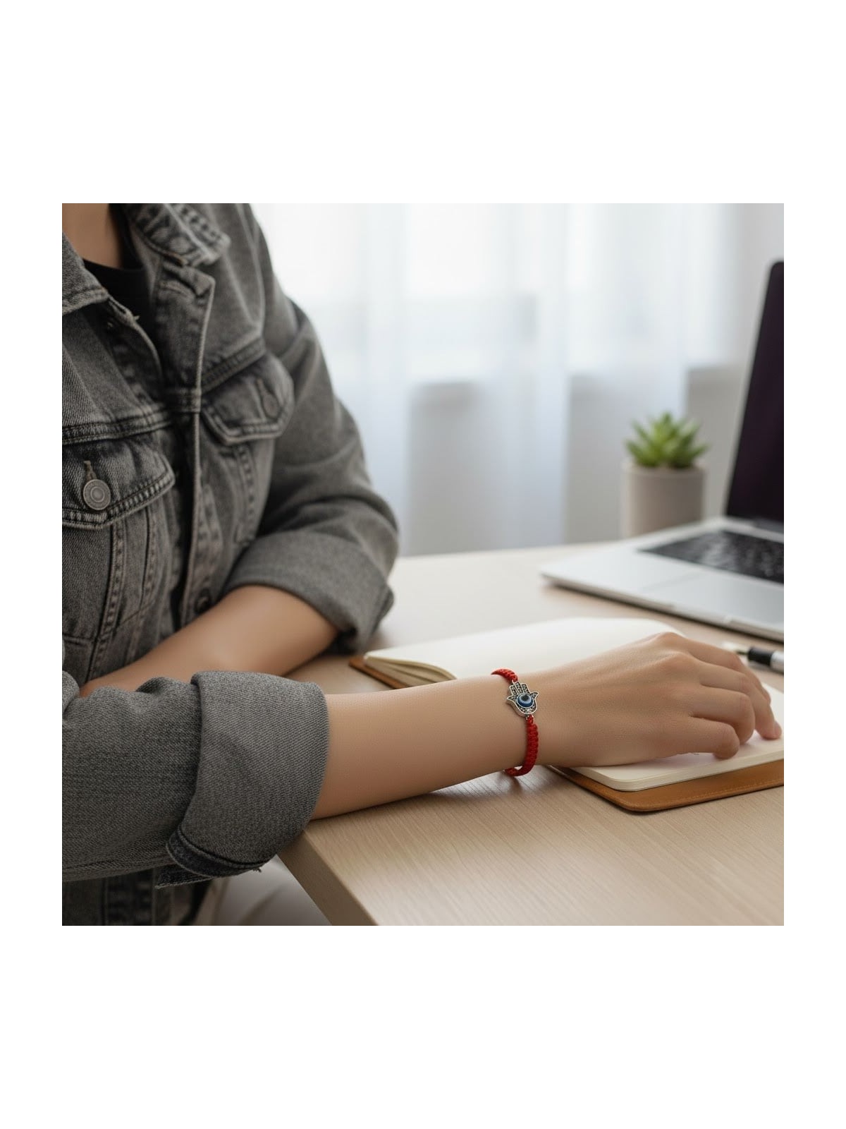 Red String Bracelet with Hamsa (Kabbalah)