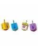 Set of 50 Painted Wooden Dreidels (Assorted Colors)