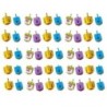 Set of 50 Painted Wooden Dreidels (Assorted Colors)