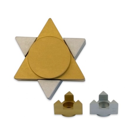 Avner Agayof Anodized Aluminum Travel Shab... | Candlesticks by Agayof