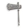 Shoham Yemenite Art Ornate Sterling Silver Filigree Purim Grogger (Noi