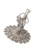 Sterling Silver Klezmer Accordion Player Dreidel