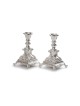 Silver Plated Shabbat Candlesticks Decor... | Traditional Candlesticks