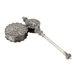 Traditional Yemenite Art Large Handcrafted Sterling Silver Purim Grogg