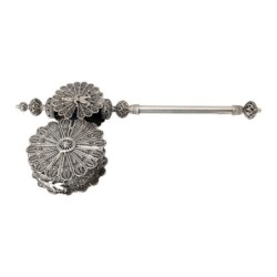 Traditional Yemenite Art Large Handcrafted Sterling Silver Purim Grogg